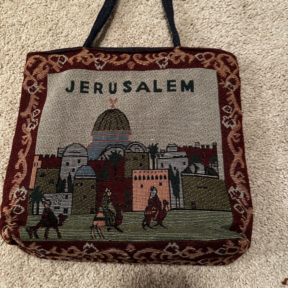 Jerusalem Tapestry Tote Bag - Multicolor